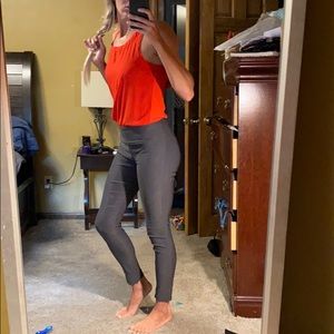 Grey leggings style business casual pants